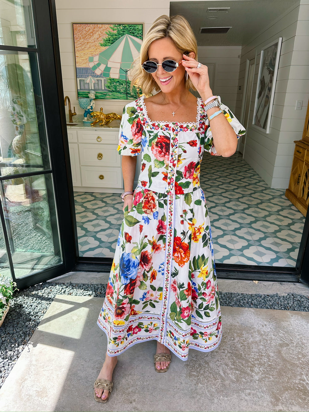 WRITTEN WITH LOVE FLORAL MIDI SKIRT SET