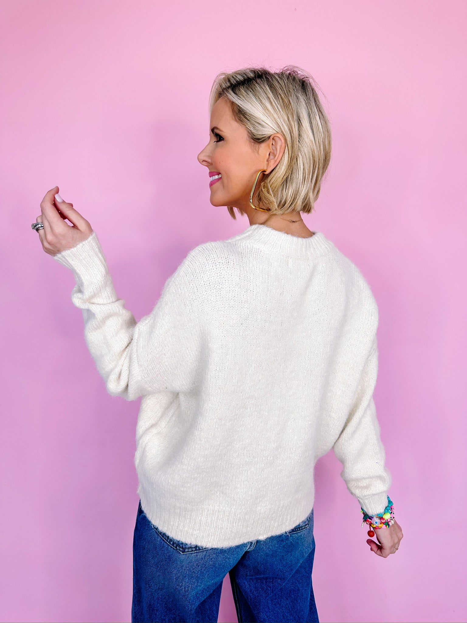 AMOUR SWEATER - CREAM