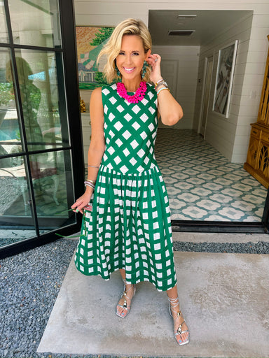 embroidered floral green gingham mini delaney dress Sweet Pea Sage Green Gingham Tie Front Halter Mini Dress S / Sage Green