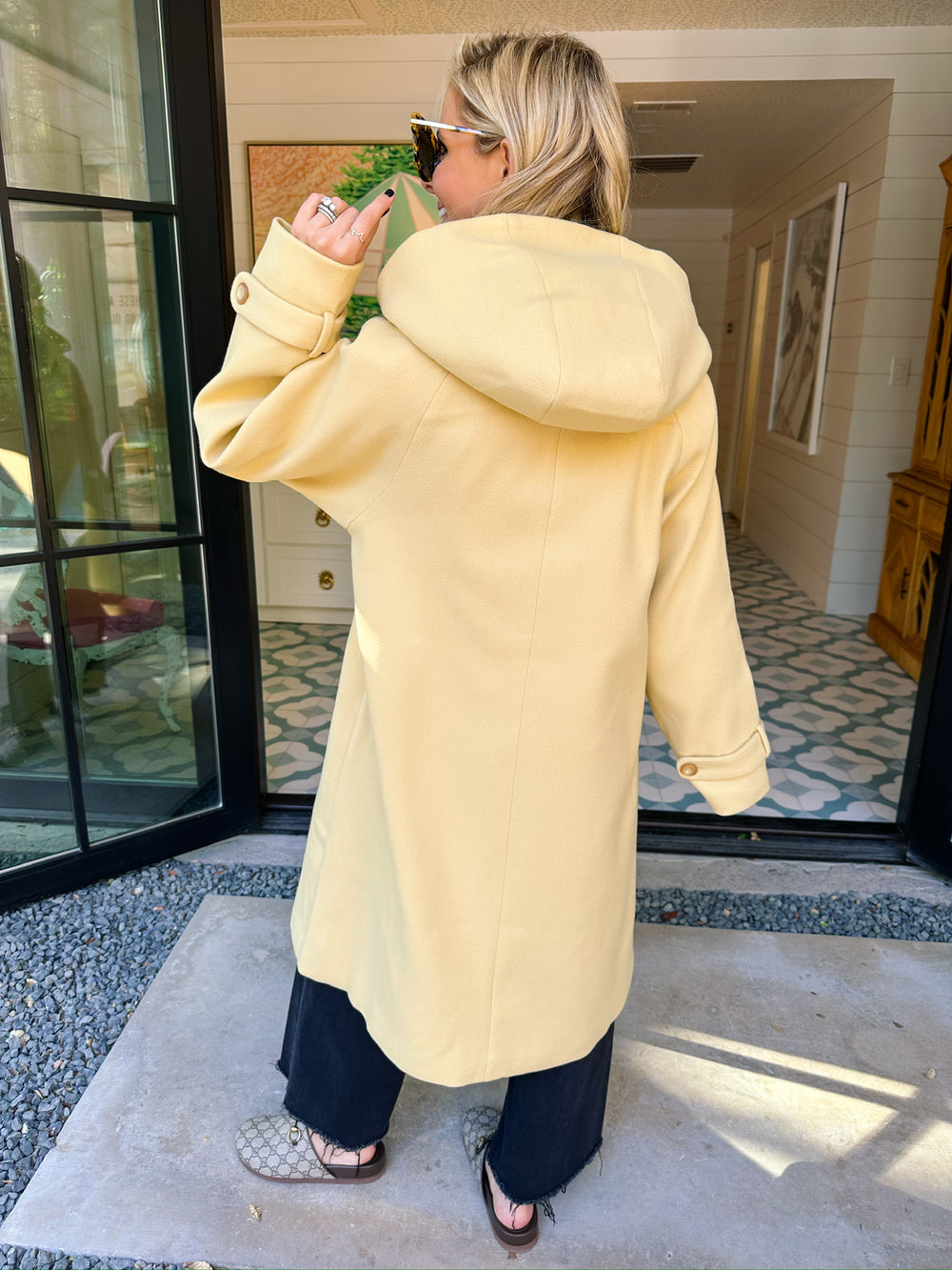 DAPHNE DUFFLE COAT - YELLOW