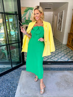 LET'S CIRCLE BACK BLAZER - YELLOW