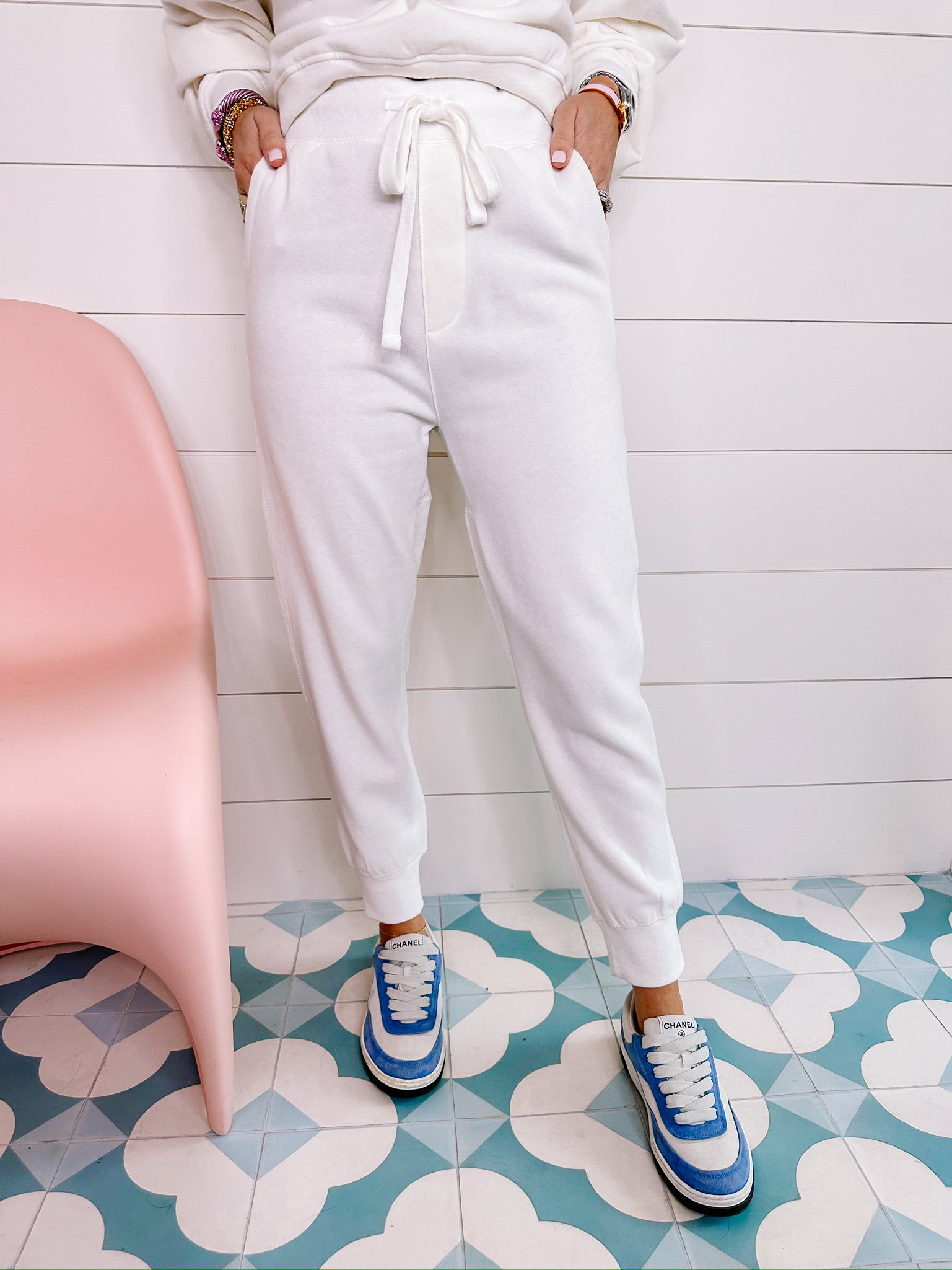 CHILL IN THE AIR JOGGER PANTS - IVORY