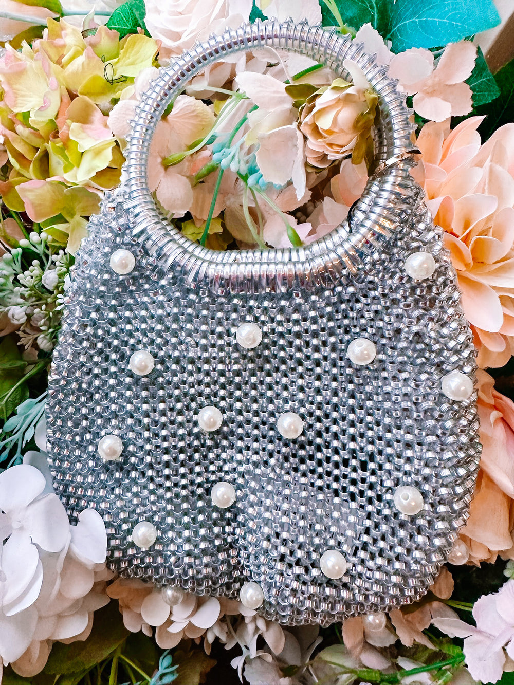EMILY PEARL PURSE - SILVER