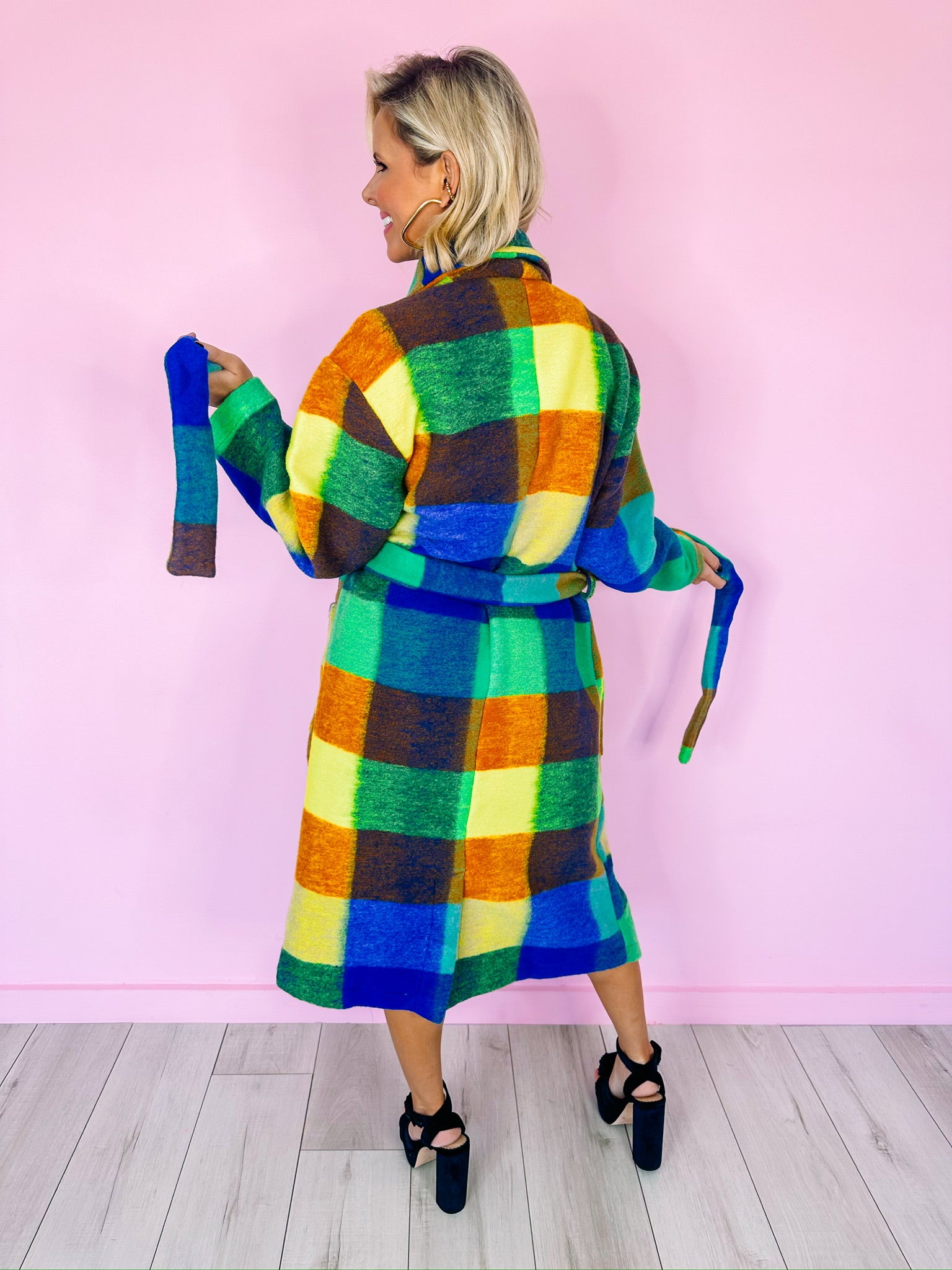 CHEERFUL CHECKER COAT