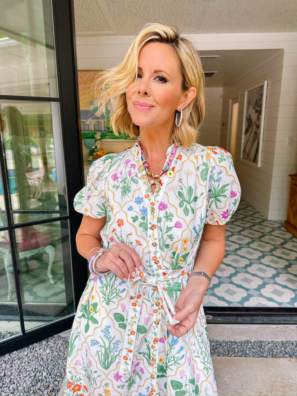 THE HEIRLOOM GARDEN FLORAL MIDI DRESS