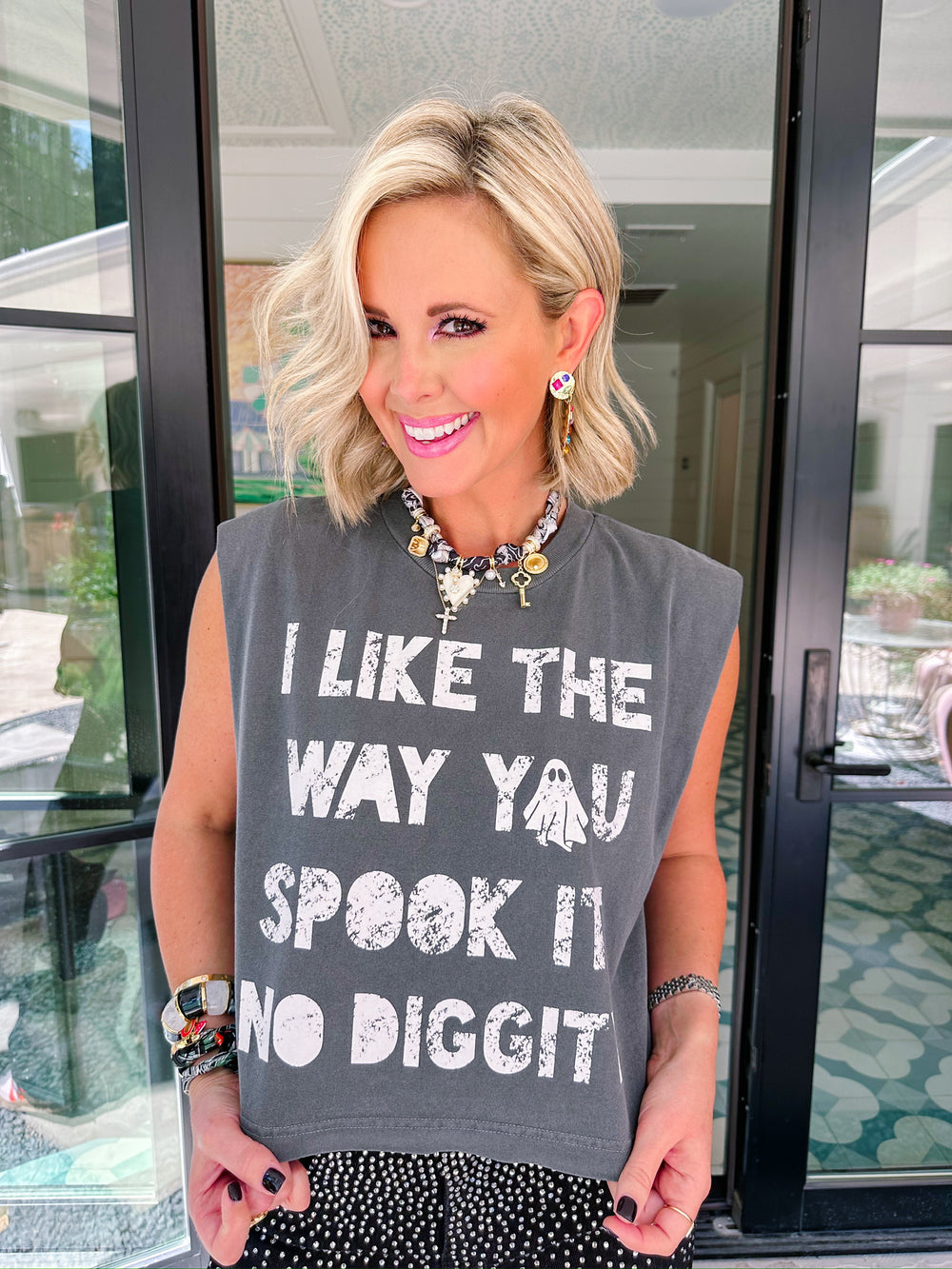I LIKE THE WAY YOU SPOOK IT MUSCLE TEE - GREY