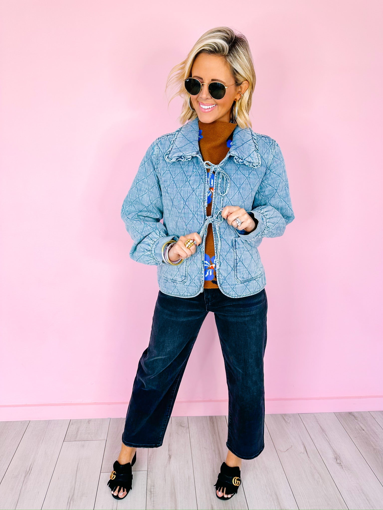 SO GOOD DENIM QUILTED JACKET