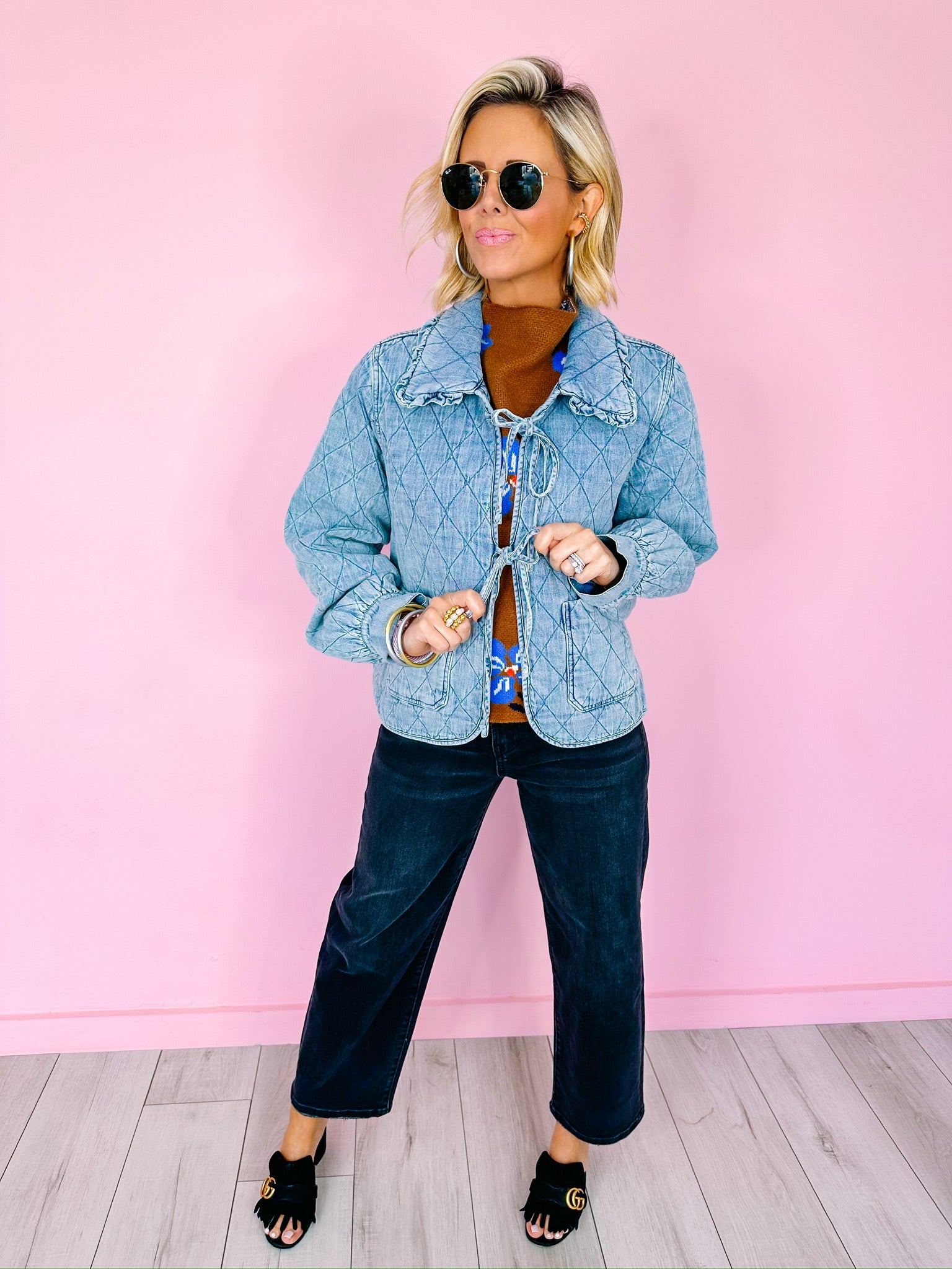 SO GOOD DENIM QUILTED JACKET