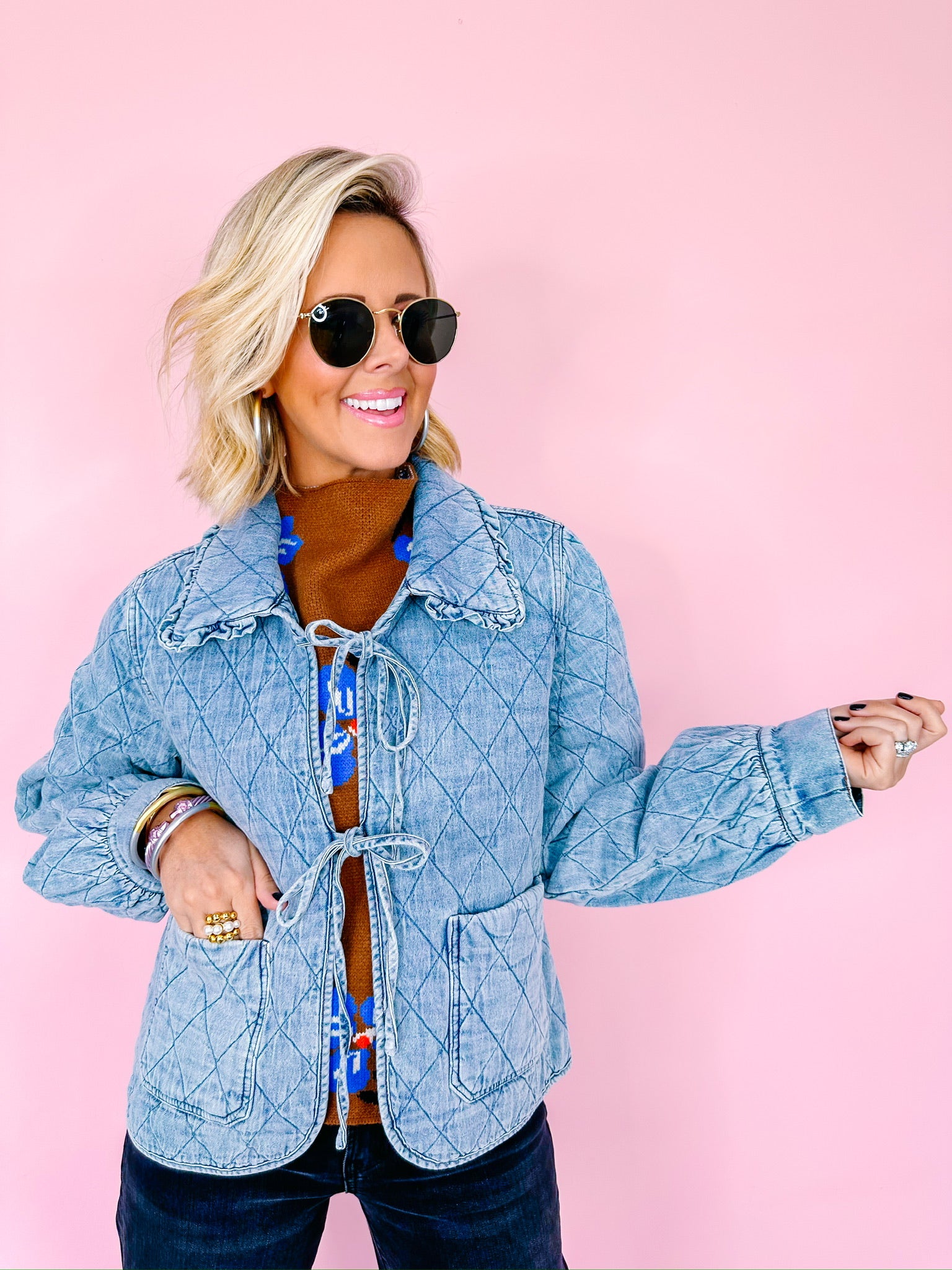 SO GOOD DENIM QUILTED JACKET