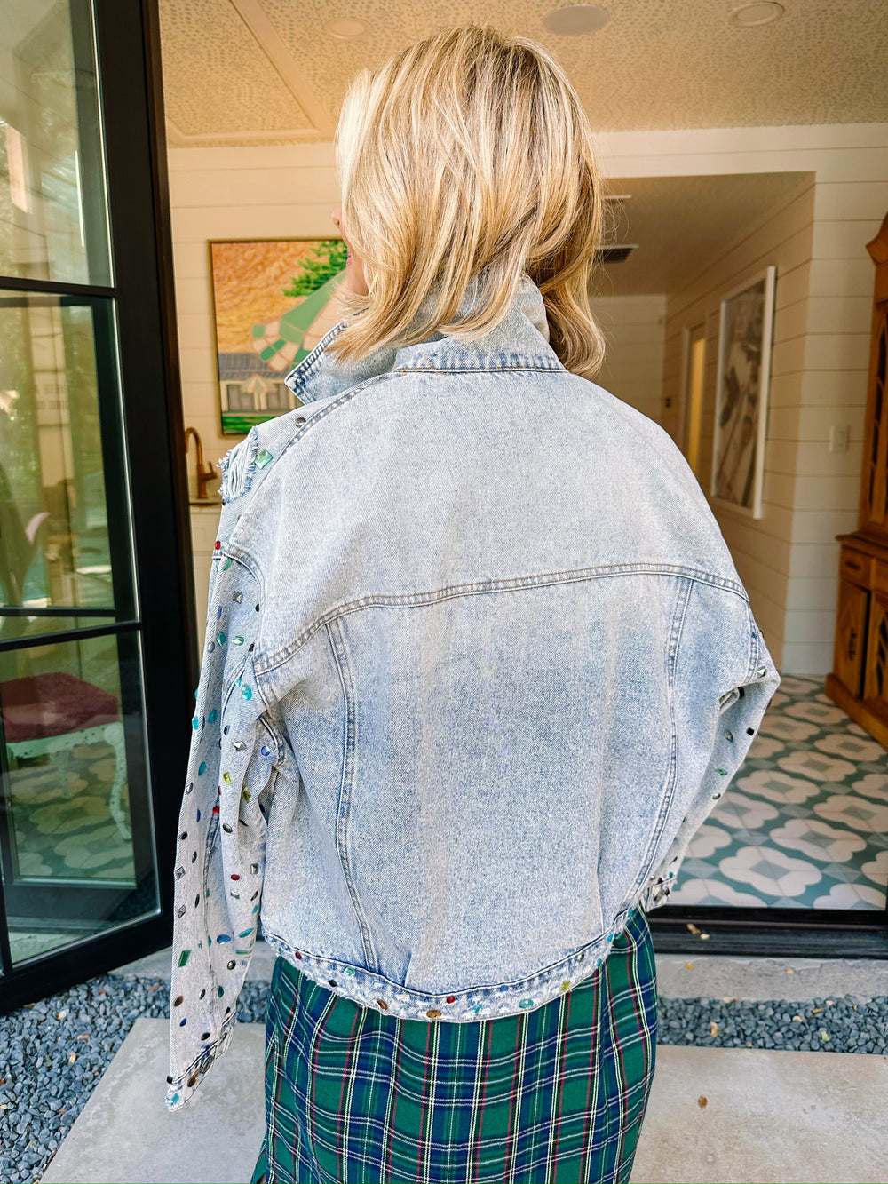 BEJEWELED DENIM JACKET