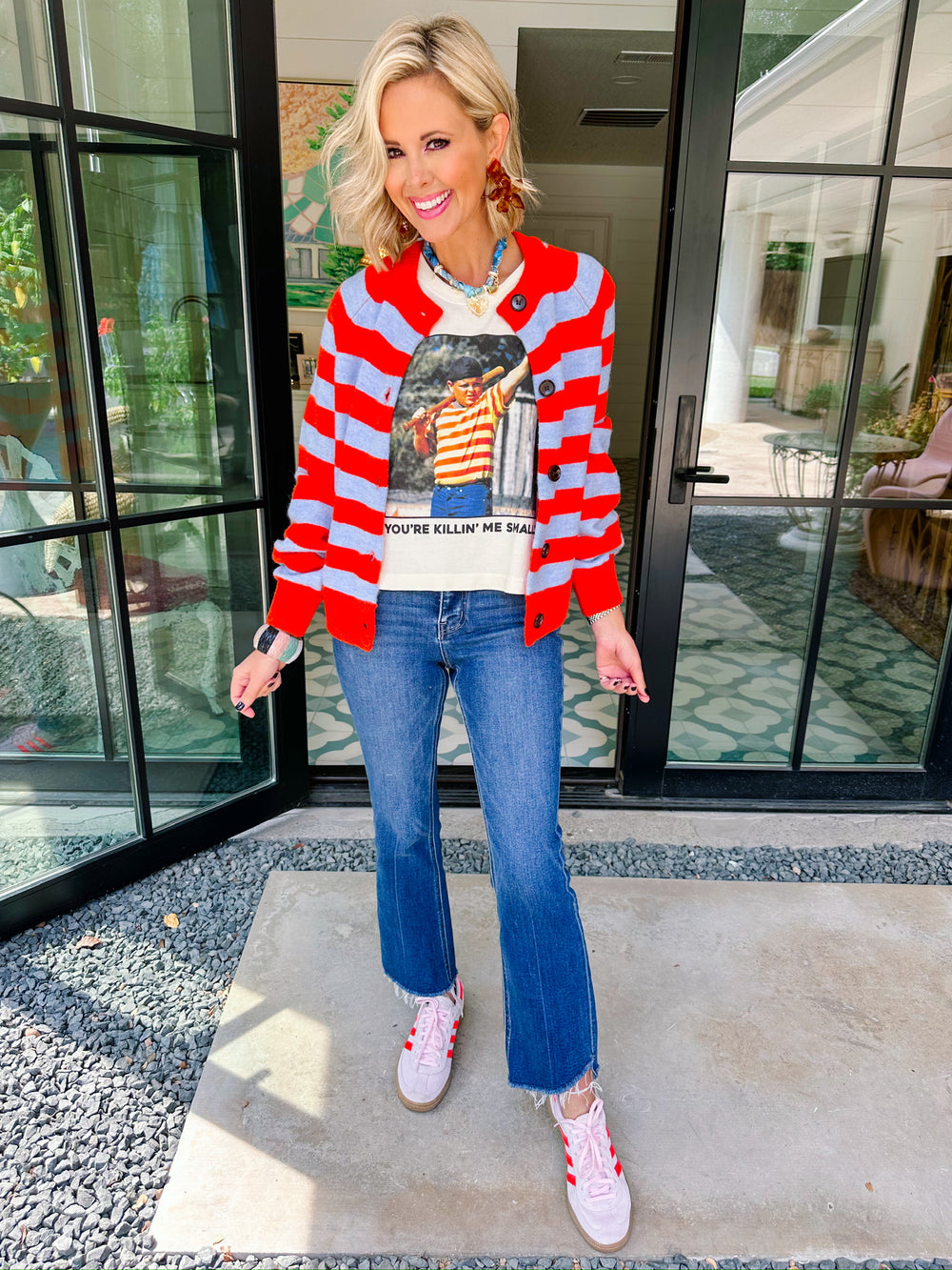 HILLARY INSPIRATIONAL HIGH RISE KICK FLARE JEAN - DARK DENIM