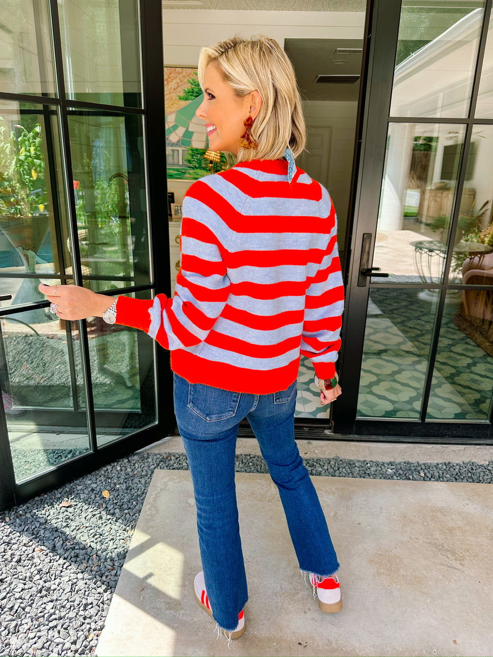 HILLARY INSPIRATIONAL HIGH RISE KICK FLARE JEAN - DARK DENIM