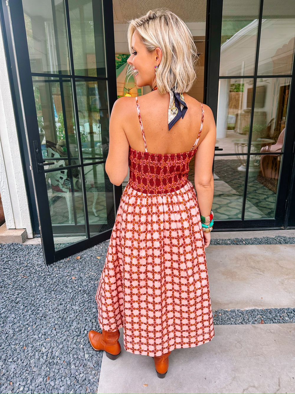 MEMORIES IN THE MAKING MIDI DRESS