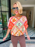 THE BEAUTY BETWEEN FLORAL TILES TOP