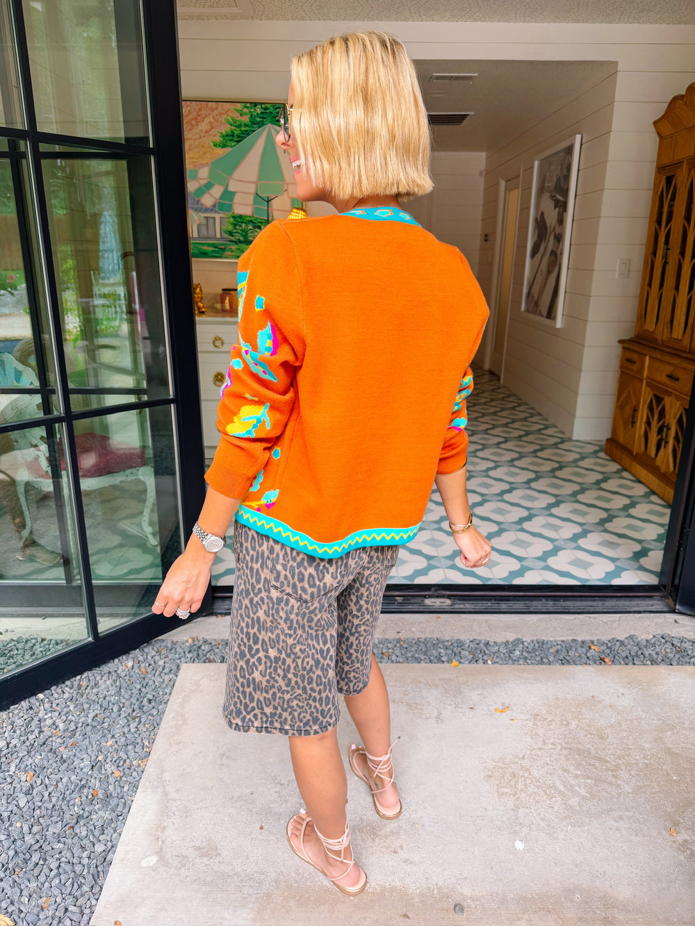 FOLIAGE IN FULL COLOR CARDIGAN