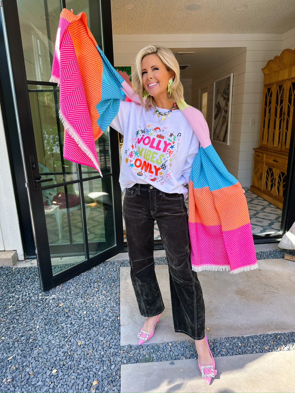 JOLLY VIBES ONLY SWEATSHIRT - WHITE