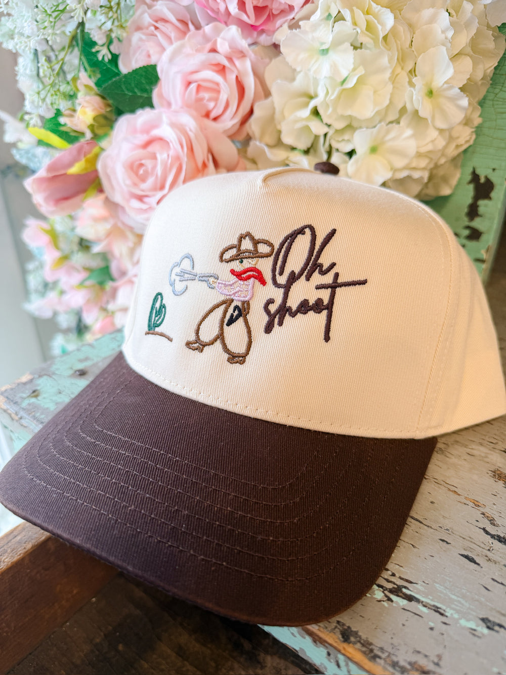 OH SHOOT CANVAS TRUCKER HAT - BROWN