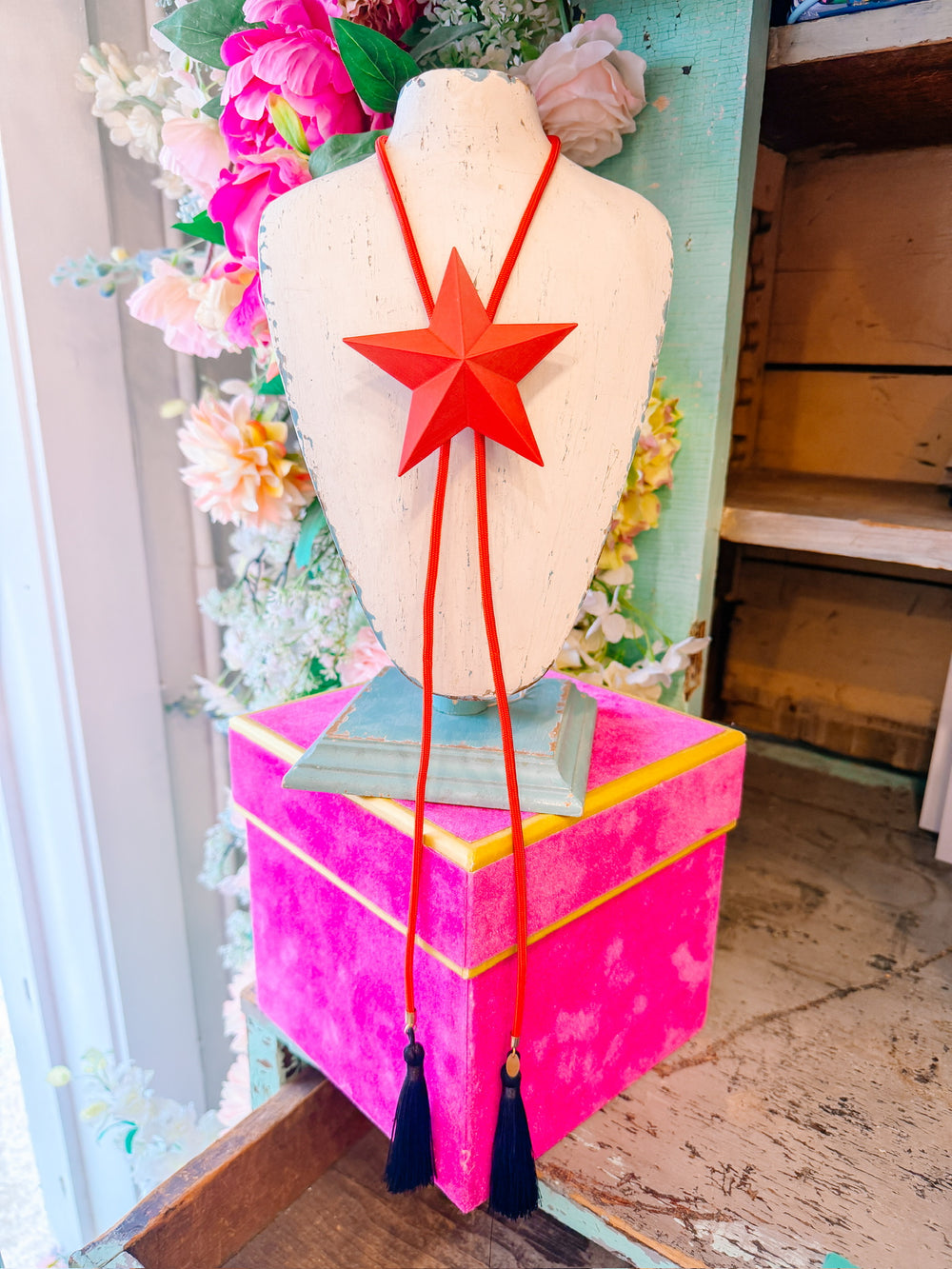 LONE STAR CRIMSON BOLO - RED/BLACK