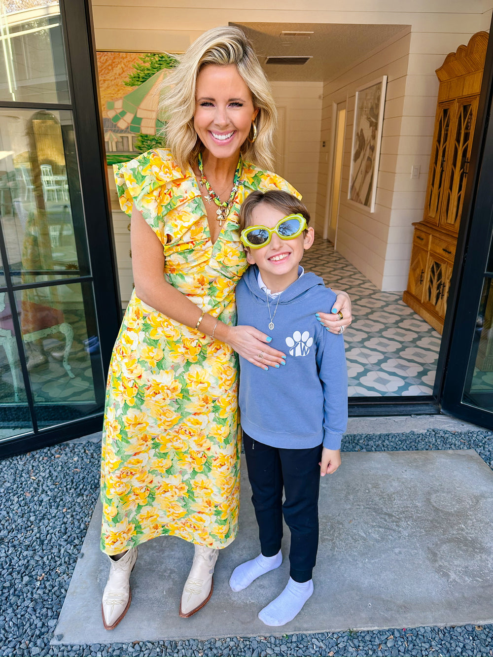 LEGENDARY YELLOW ROSE MIDI DRESS - YELLOW