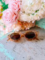MADRID FLORAL SCALLOP SUNGLASSES