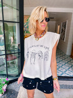 ANNA EMBROIDERED HIGH RISE FLORAL DENIM SHORTS - BLACK
