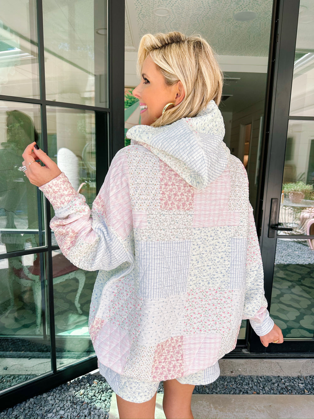 QUILT CRAZY LOUNGE SHORT SET