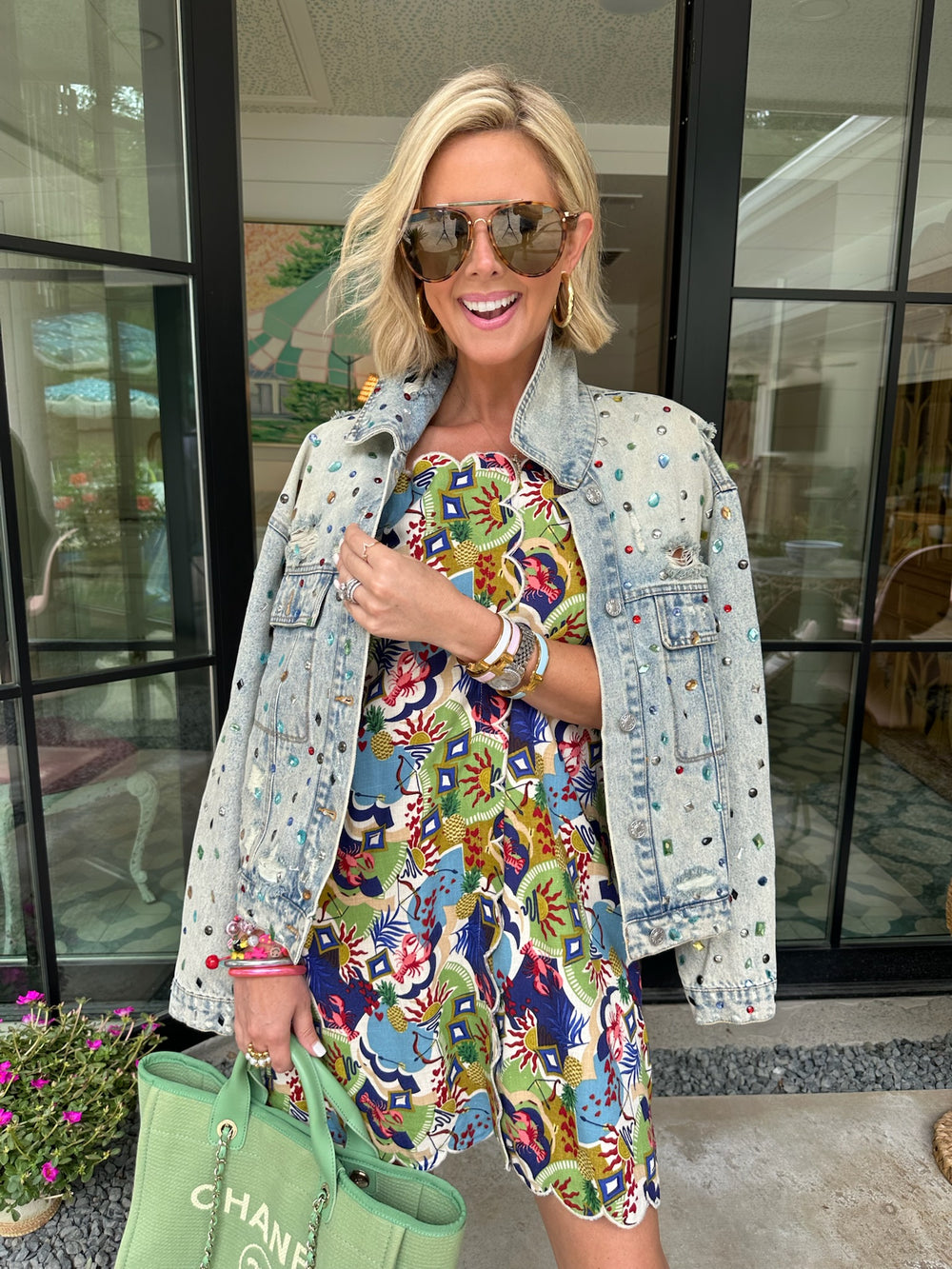 BEJEWELED DENIM JACKET