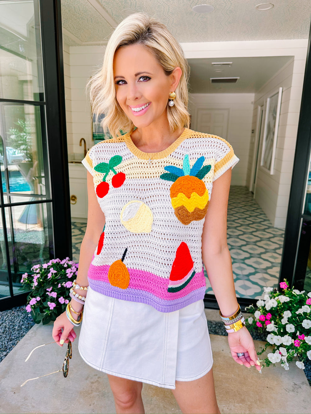TUTTI FRUITTI CROCHET TOP