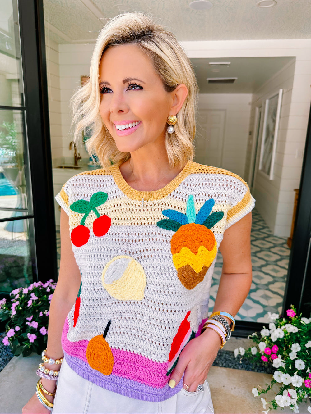 TUTTI FRUITTI CROCHET TOP
