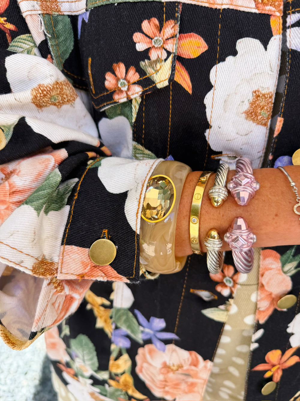 THE GEMMA GEMSTONE BRACELET - CARAMEL