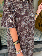 THE GEMMA GEMSTONE BRACELET - DARK BROWN