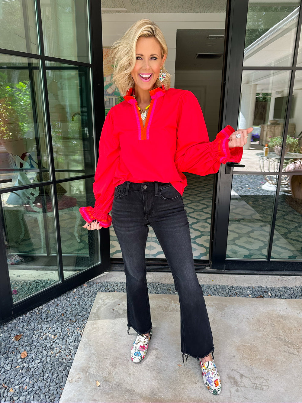 THE FAVORITE HIGH RISE KICK FLARE JEAN - BLACK