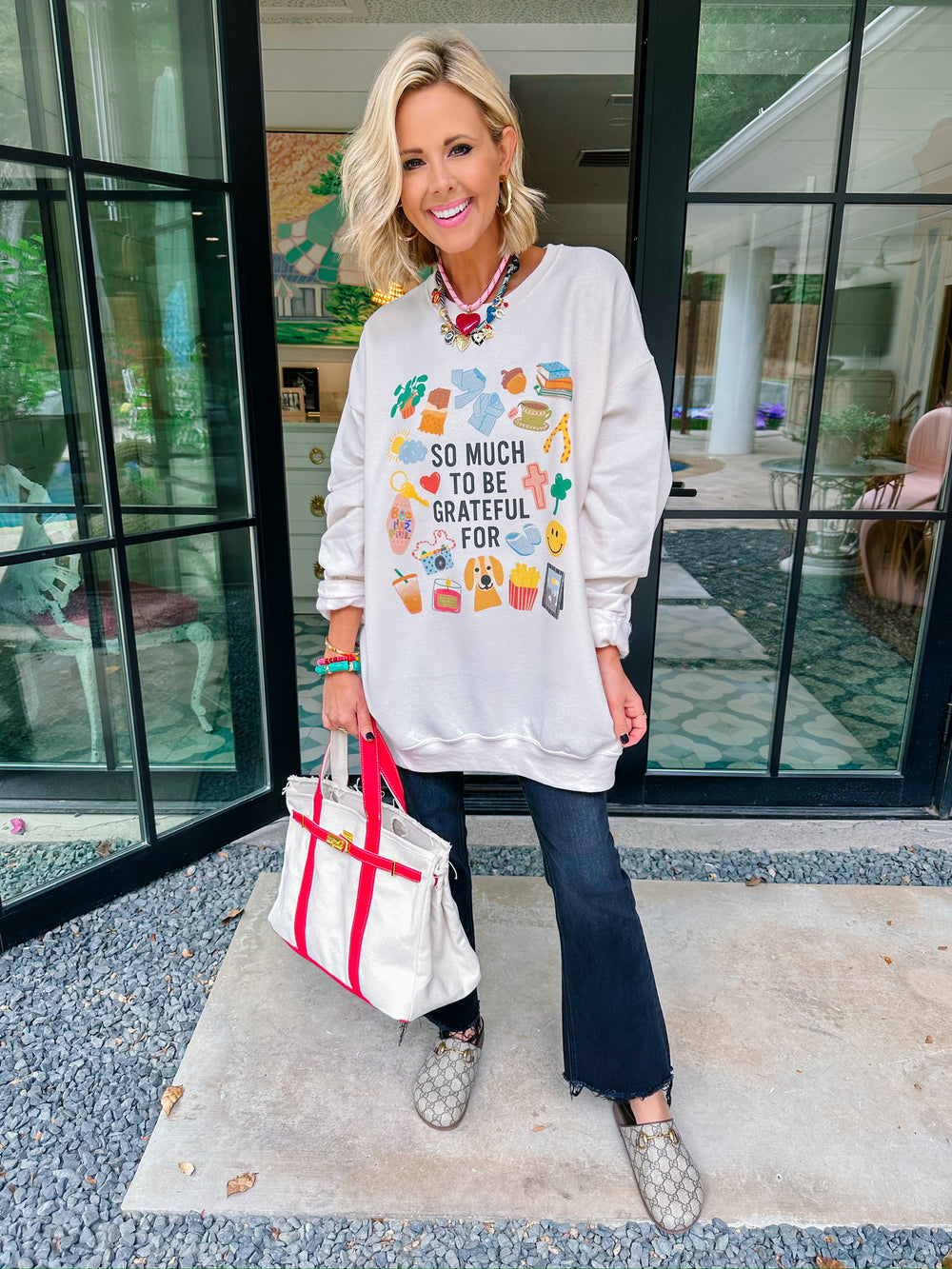 SO MUCH TO BE GRATEFUL FOR SWEATSHIRT - IVORY