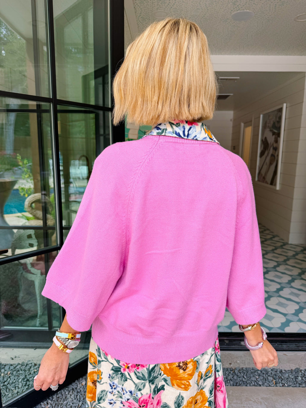 CAUGHT YOU BLUSHING CARDIGAN - PINK