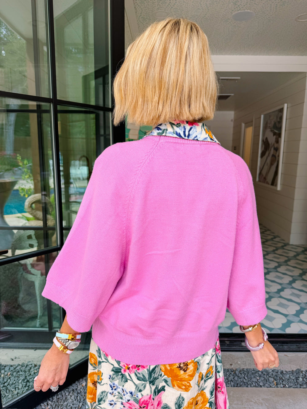 CAUGHT YOU BLUSHING CARDIGAN - PINK