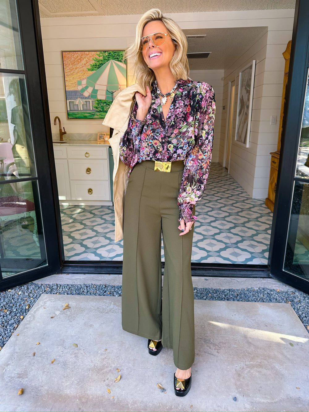 WERK IT TROUSER PANT - OLIVE