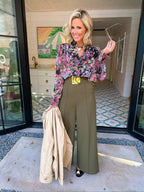 WERK IT TROUSER PANT - OLIVE