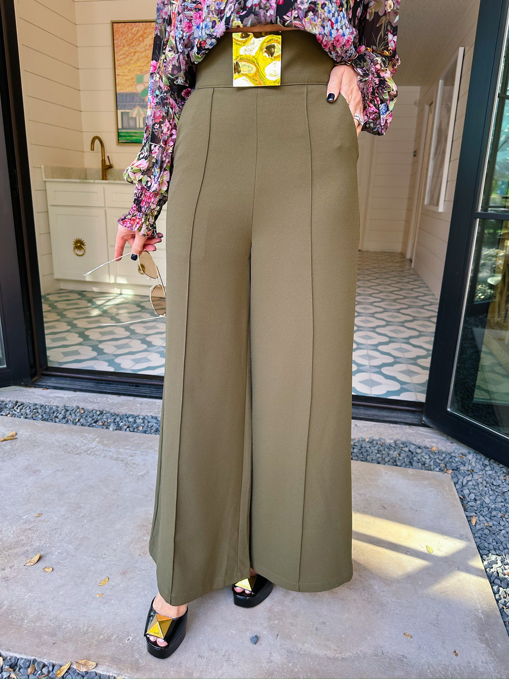 WERK IT TROUSER PANT - OLIVE