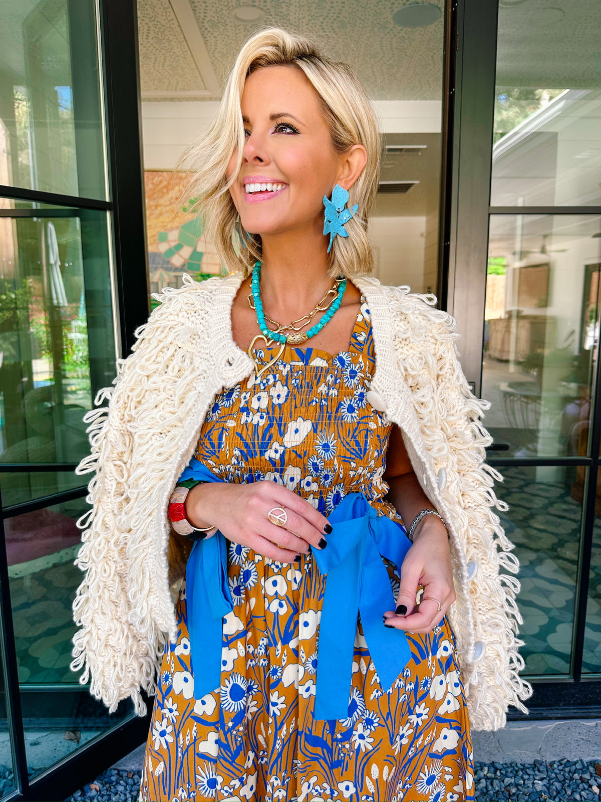 CHELSIE STONE NECKLACE - TURQUOISE