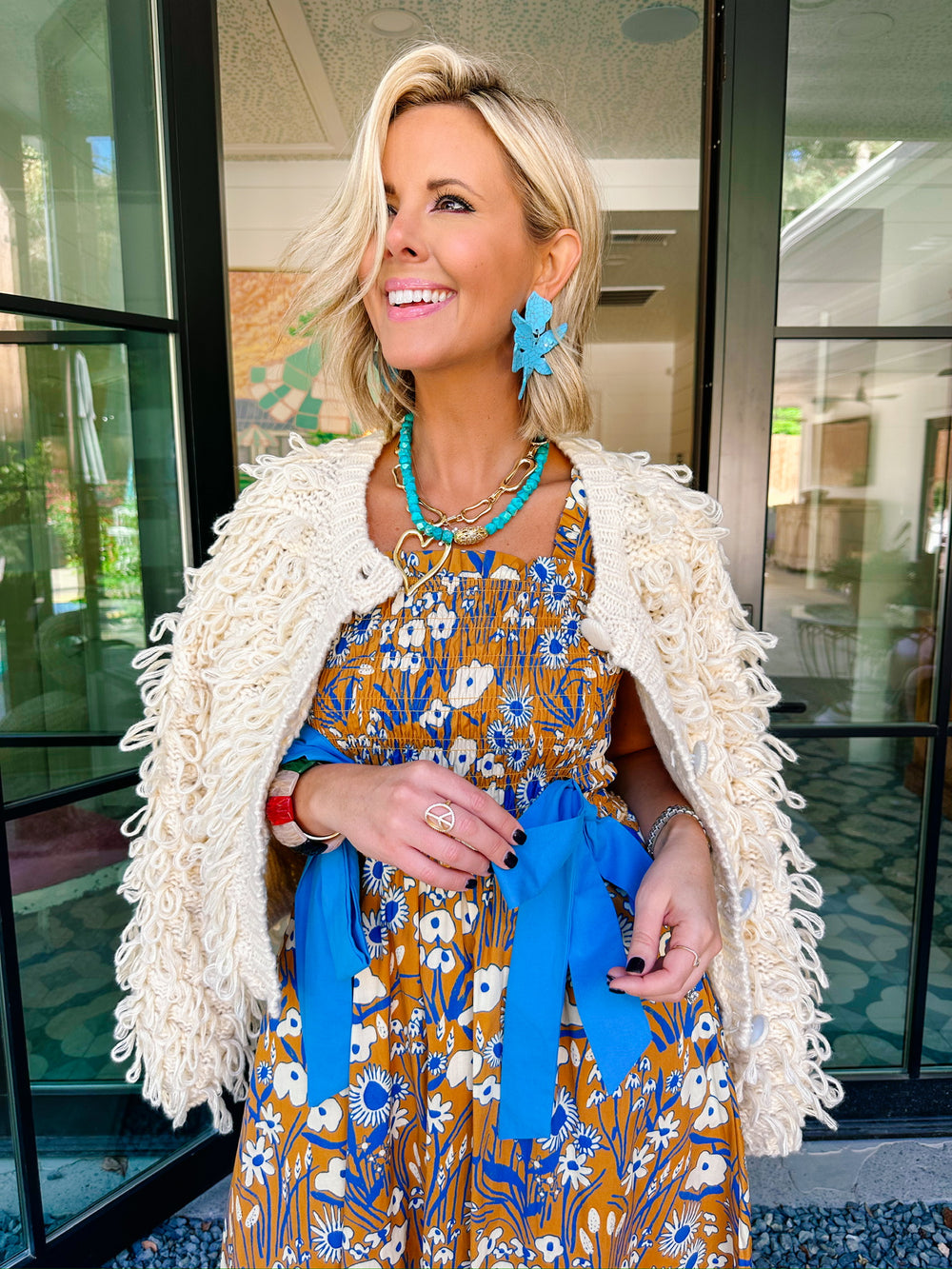 CHELSIE STONE NECKLACE - TURQUOISE