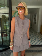 THE WAY IT'S MEANT TO BE GINGHAM ROMPER