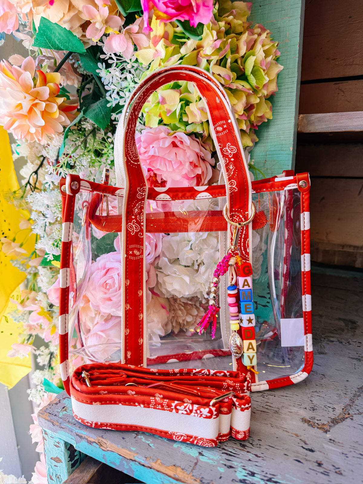 GAME DAY CLEAR BAG - BURNT ORANGE