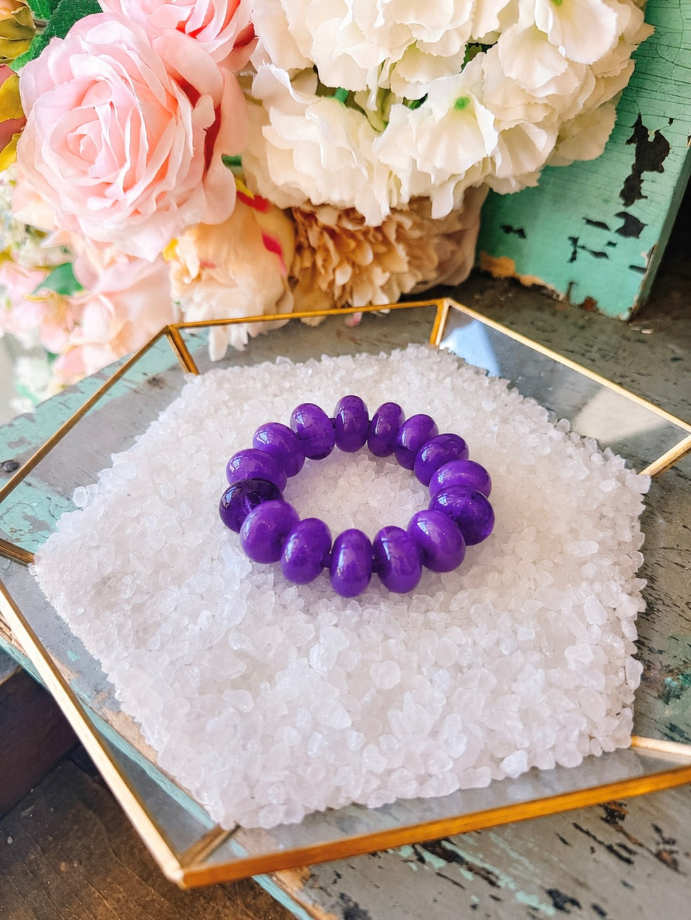 SUGAR BEADS BRACELET - PURPLE