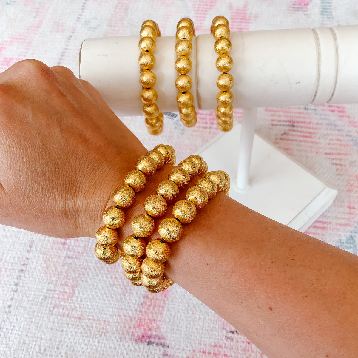 Handmade Gold Faux Pearl Bracelet | Asian Boutique Jewelry from New York |  Yun Boutique